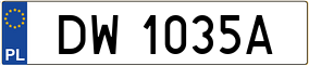 Truck License Plate